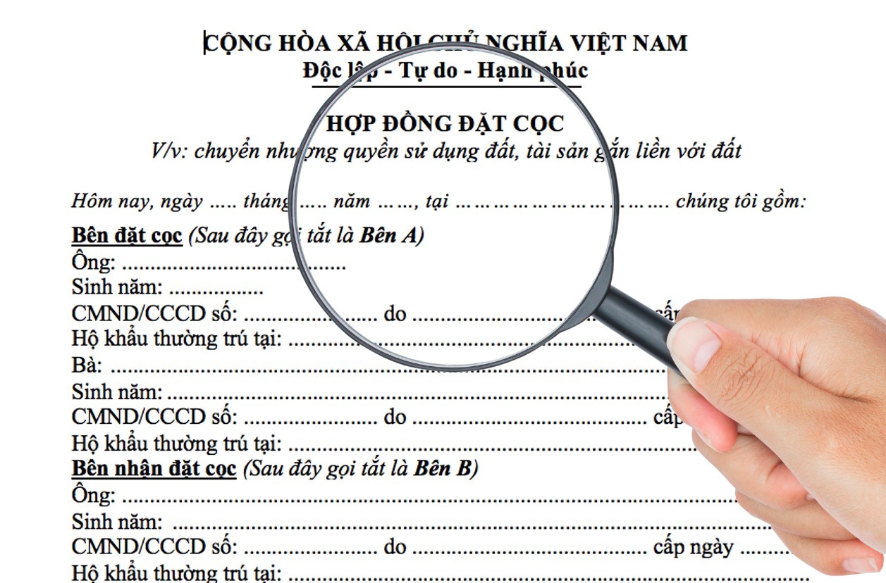 Kiểm tra kỹ lưỡng hợp đồng đặt cọc đất trước khi ký