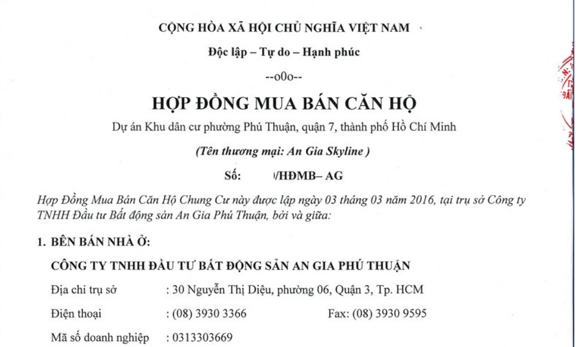 Lưu ý khi mua căn hộ cần phải đọc kỹ nội dung hợp đồng.