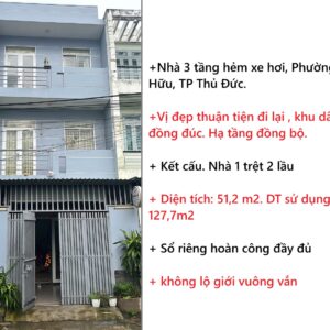 Bán nhà phường Phú Hữu TP Thủ Đức nhà đẹp nhiều phòng