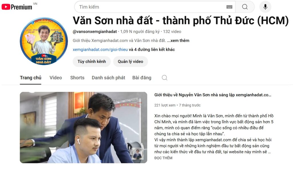 Văn Sơn sở hữu nhiều kênh quảng cáo nhà đất được nhiều khách hàng tin tưởng