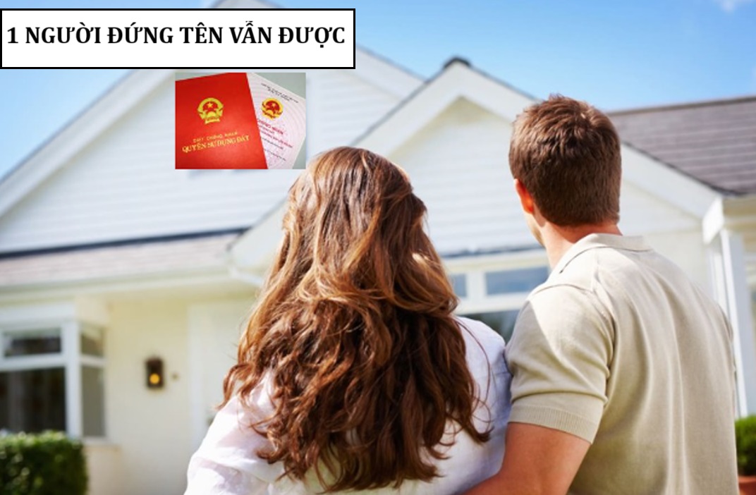 cho phép vợ chồng thỏa thuận để một người đứng tên trên Sổ đỏ/Sổ hồng.