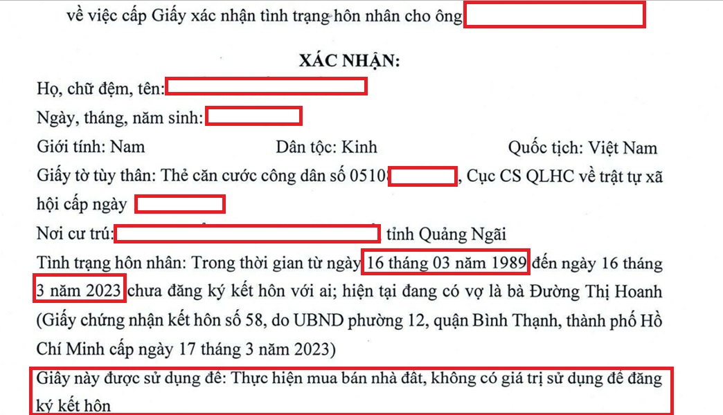 Bán nhà đất trước hôn nhân phải làm giấy độc thân