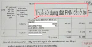 PHẢI ĐÓNG THUẾ PHI NÔNG NGHIỆP TRƯỚC KHI ĐĂNG BỘ SANG TÊN