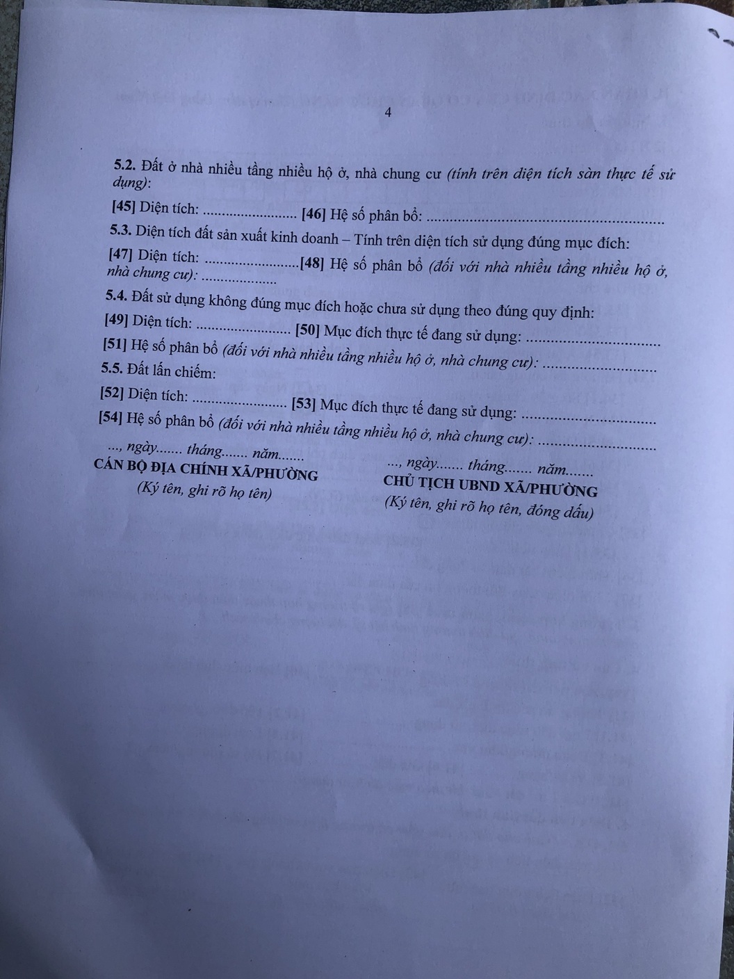 kê khai tiền thuế sử dụng đất phi nông nghiệp và phải có sự xác nhận của ủy ban nhân dân